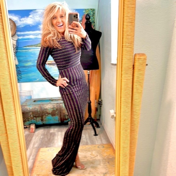 🔥NWT Giffniseti,Stunning Shimmering BodyCon Evening & Cocktail Dress,Compare! - Picture 3 of 17